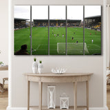 Notts County Wall Art Meadow Lane Stadium Canvas Prints Football,Multi Panels B,Sport Stadium Art Prints, Fan Gift