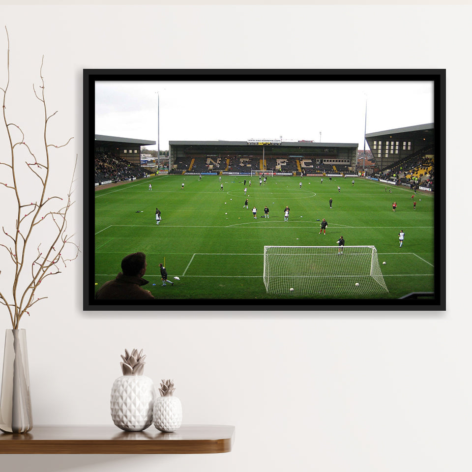 Notts County Wall Art Meadow Lane Stadium Framed Canvas Prints Football,Sport Stadium Art Prints, Fan Gift