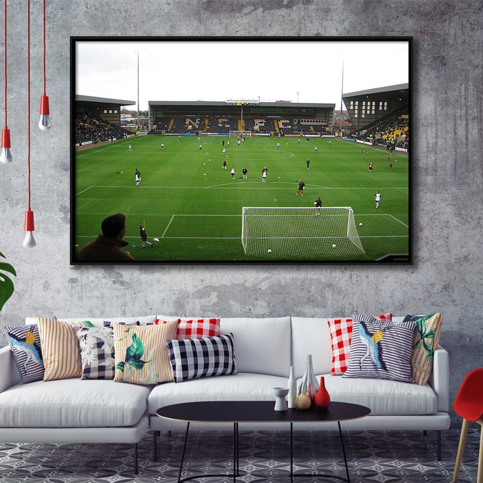 Notts County Wall Art Meadow Lane Stadium Framed Canvas Prints Football,Sport Stadium Art Prints, Fan Gift