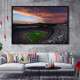 Nou Camp Stadium Framed Canvas Prints Art Barcelona Stadium Wall Decor,Sport Stadium Art Prints, Fan Gift