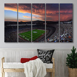 Nou Camp Stadium Canvas Prints Art Barcelona Stadium Wall Decor,Multi Panels B,Sport Stadium Art Prints, Fan Gift