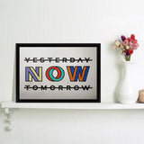 Now - Motivation Canvas, Canvas Wall Art, Framed Canvas, Canvas Art