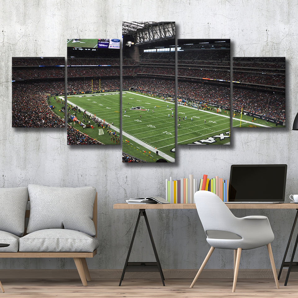 Nrg Stadium in Houston, Stadium Canvas, Sport Art, Large Canvas, Multi Panels, Canvas Prints Wall Art Decor