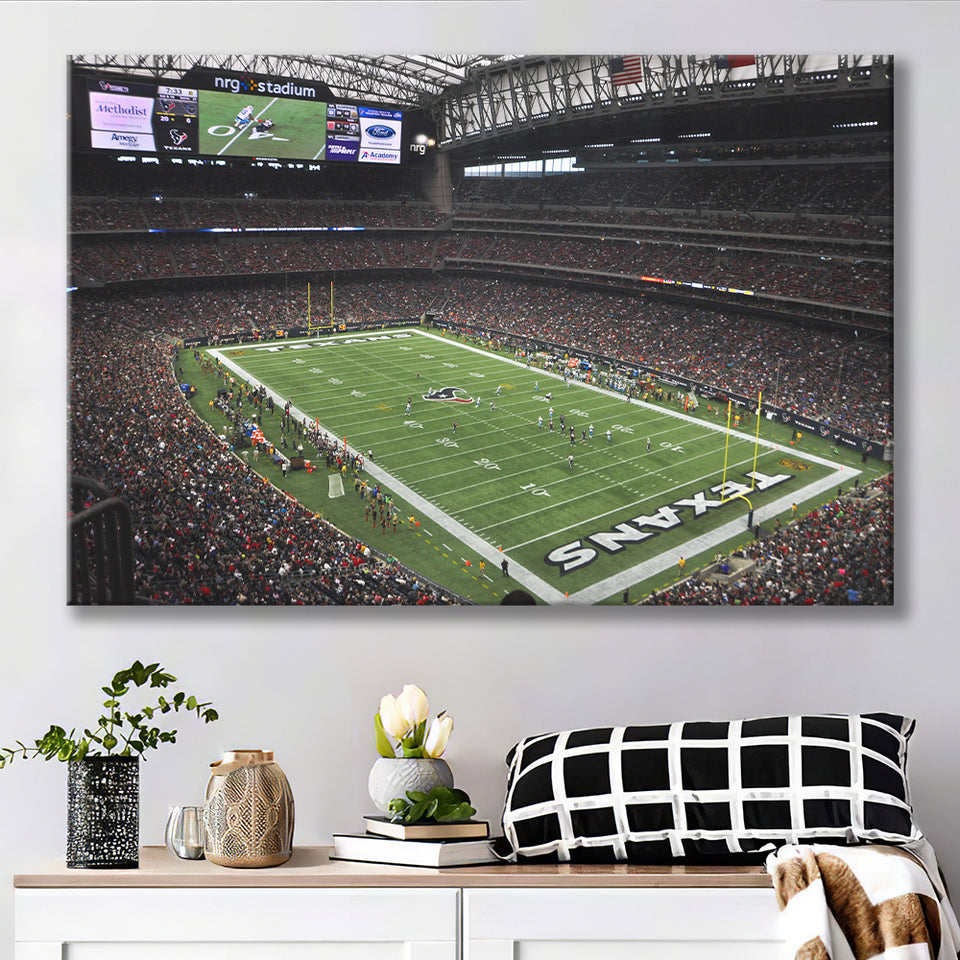Nrg Stadium in Houston, Stadium Canvas, Sport Art, Gift for him, Fan Gift, Canvas Prints Wall Art Decor