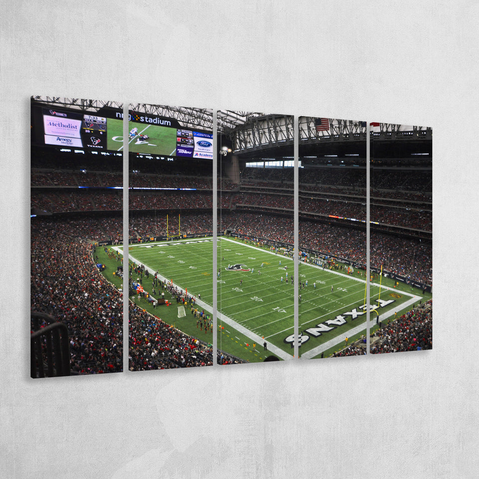 Nrg Stadium in Houston, Stadium Canvas, Sport Art, Gift for him, Multi Panels B, Canvas Prints Wall Art Decor