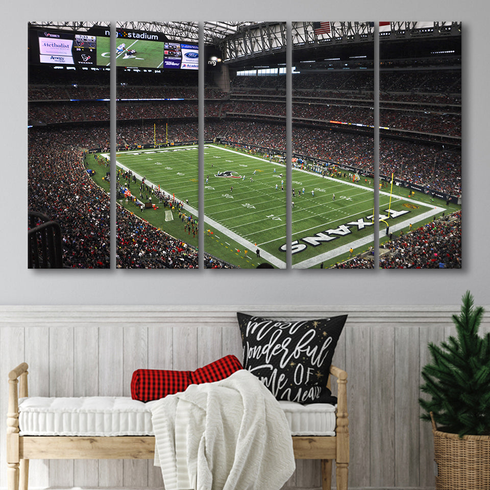 Nrg Stadium in Houston, Stadium Canvas, Sport Art, Gift for him, Multi Panels B, Canvas Prints Wall Art Decor
