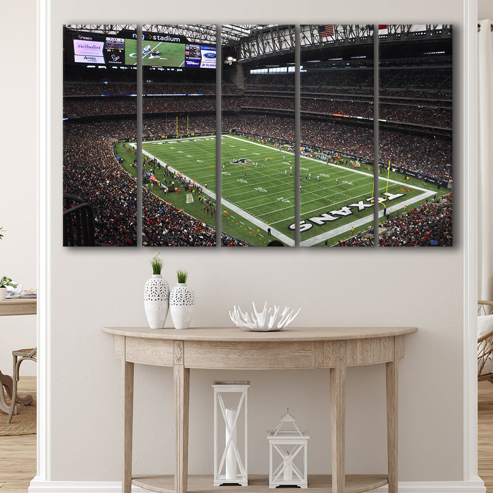 Nrg Stadium in Houston, Stadium Canvas, Sport Art, Gift for him, Multi Panels B, Canvas Prints Wall Art Decor