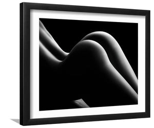 Nude Woman Bodyscape LXVIII-Black and white art, Art print,Plexiglass Cover