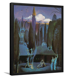Nymphs in a Romantic, Garden 1921 - Salvador Dali - Art Print, Frame Art, Painting Art - Unixcanvas