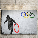 Olympic Rings Thug Thief Canvas Prints Wall Art Decor - Painting Canvas, Home Decor, Art Print, Art For Sale