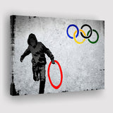 Olympic Rings Thug Thief Canvas Prints Wall Art Decor - Painting Canvas, Home Decor, Art Print, Art For Sale