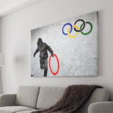 Olympic Rings Thug Thief Canvas Prints Wall Art Decor - Painting Canvas, Home Decor, Art Print, Art For Sale