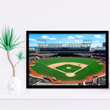 Oakland Athletics Stadium Art Prints Oakland Coliseum Wall Art Baseball,Sport Stadium Art Prints, Fan Gift, Wall Decor
