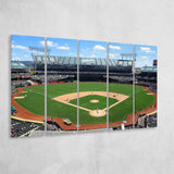 Oakland Athletics Stadium Canvas Prints Oakland Coliseum Wall Art Baseball,Multi Panels B,Sport Stadium Art Prints, Fan Gift