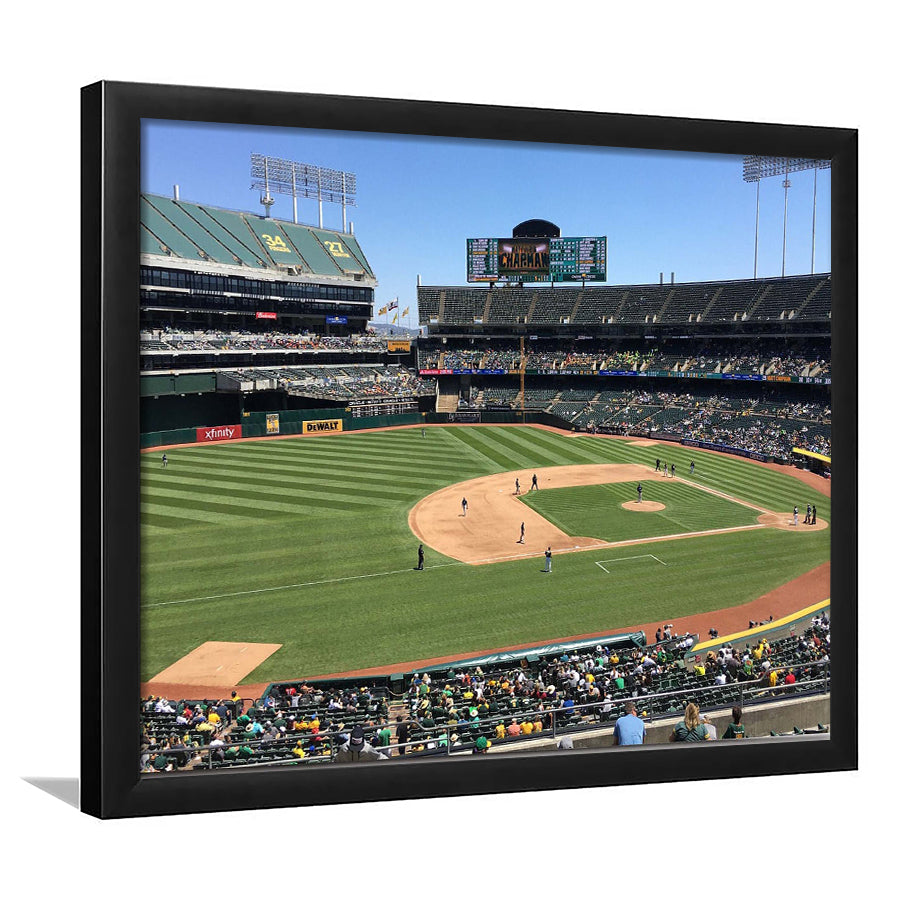 Oakland Athletics Stadium Art Prints Oakland Coliseum Wall Art Baseball,Sport Stadium Art Prints, Fan Gift, Wall Decor