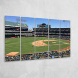 Oakland Athletics Stadium Canvas Prints Oakland Coliseum Wall Art Baseball,Multi Panels B,Sport Stadium Art Prints, Fan Gift
