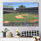 Oakland Athletics Stadium Canvas Prints Oakland Coliseum Wall Art Baseball,Sport Stadium Art Prints, Fan Gift, Wall Decor
