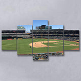 Oakland Athletics Stadium Canvas Prints Oakland Coliseum Wall Art Baseball,Multi Panels,Sport Stadium Art Prints, Fan Gift