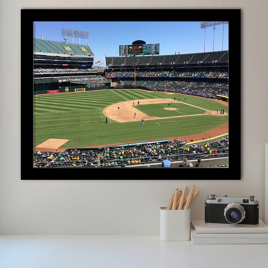 Oakland Athletics Stadium Art Prints Oakland Coliseum Wall Art Baseball,Sport Stadium Art Prints, Fan Gift, Wall Decor