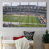 Oakland Athletics Wall Art Oakland Coliseum Stadium Canvas Prints,Multi Panels B,Sport Stadium Art Prints, Fan Gift