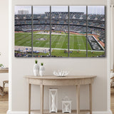 Oakland Athletics Wall Art Oakland Coliseum Stadium Canvas Prints,Multi Panels B,Sport Stadium Art Prints, Fan Gift