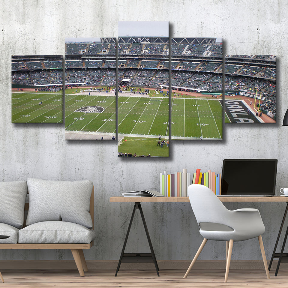 Oakland Athletics Wall Art Oakland Coliseum Stadium Canvas Prints,Multi Panels,Sport Stadium Art Prints, Fan Gift