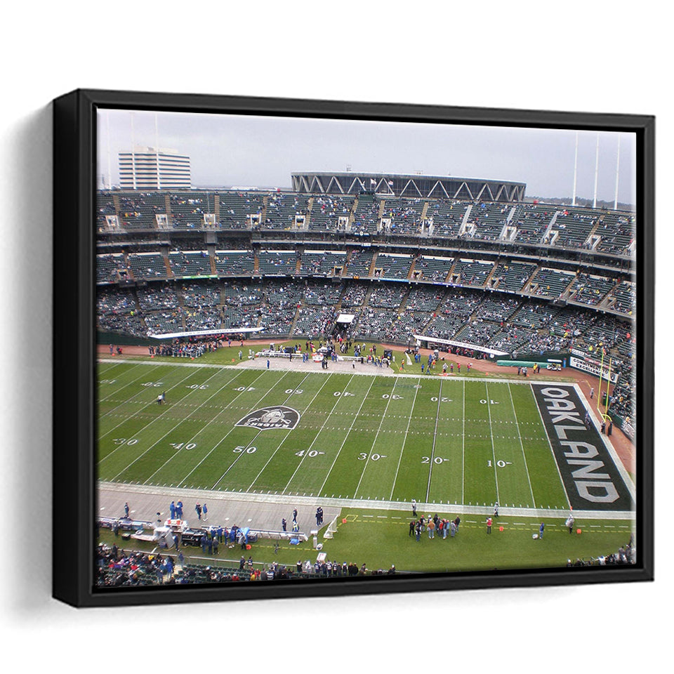 Oakland Athletics Wall Art Oakland Coliseum Stadium Framed Canvas Prints,Sport Stadium Art Prints, Fan Gift