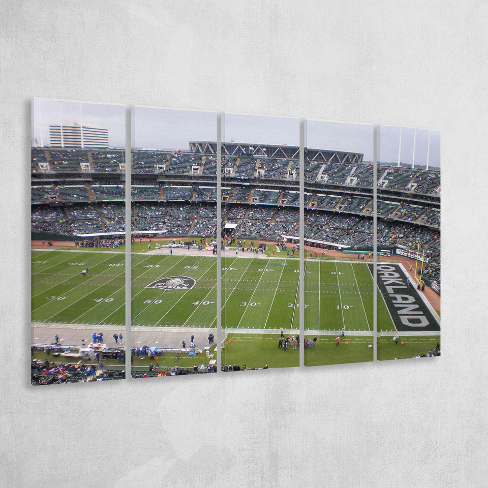 Oakland Athletics Wall Art Oakland Coliseum Stadium Canvas Prints,Multi Panels B,Sport Stadium Art Prints, Fan Gift