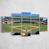 Oakland Coliseum Stadium Canvas Prints Oakland Athletics Wall Art Baseball,Multi Panels,Sport Stadium Art Prints, Fan Gift