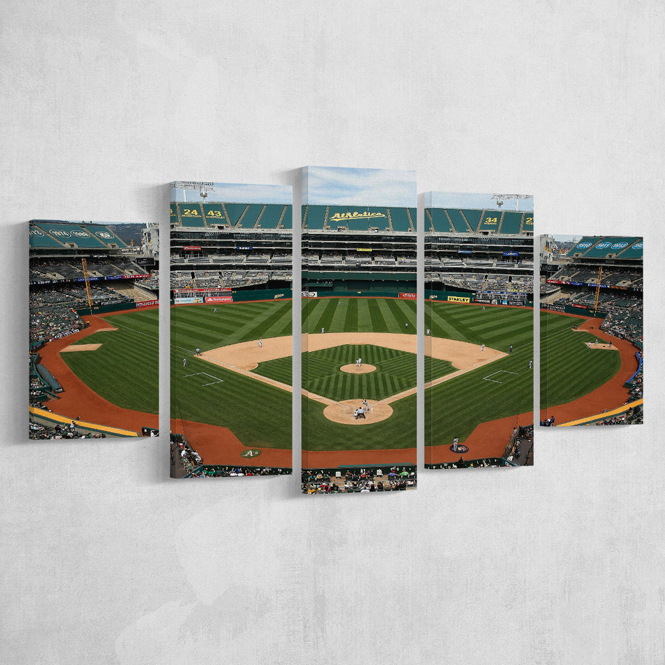 Oakland Coliseum, Stadium Canvas, Sport Art, Large Canvas, Multi Panels, Canvas Prints Wall Art Decor