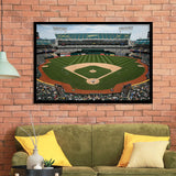 Oakland Coliseum, Stadium Canvas, Sport Art, Gift for him, Framed Art Prints Wall Art Decor, Framed Picture