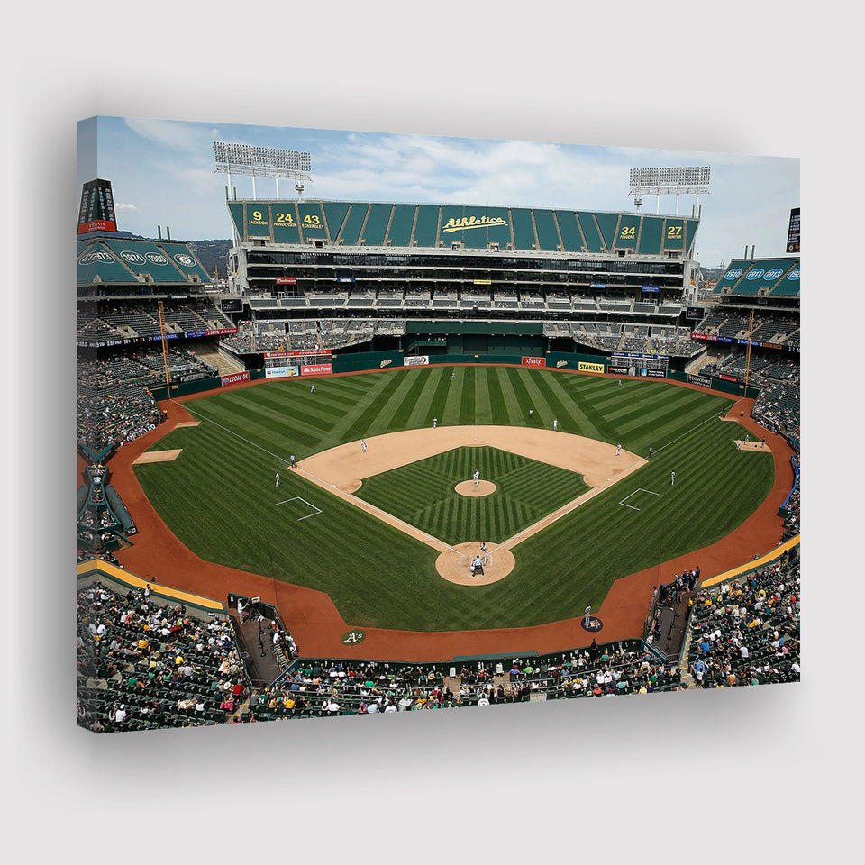 Oakland Coliseum, Stadium Canvas, Sport Art, Gift for him, Fan Gift, Canvas Prints Wall Art Decor