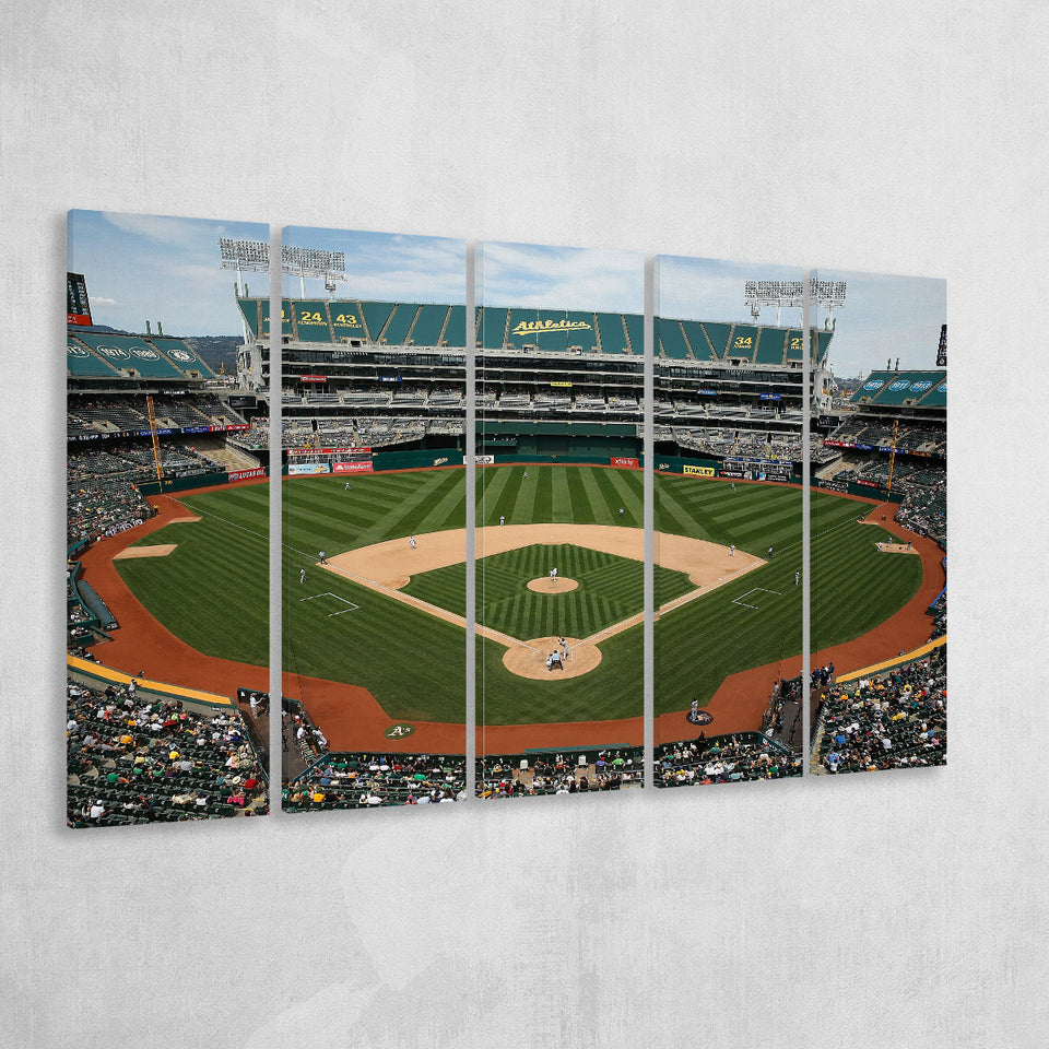 Oakland Coliseum, Stadium Canvas, Sport Art, Gift for him, Multi Panels B, Canvas Prints Wall Art Decor