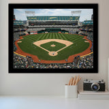 Oakland Coliseum, Stadium Canvas, Sport Art, Gift for him, Framed Art Prints Wall Art Decor, Framed Picture