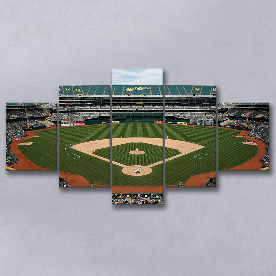 Oakland Coliseum, Stadium Canvas, Sport Art, Large Canvas, Multi Panels, Canvas Prints Wall Art Decor