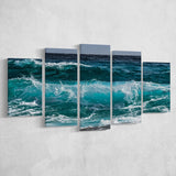 Ocean Canvas Art, Sea Waves Multi Panels,Canvas Prints Wall Art Home Decor