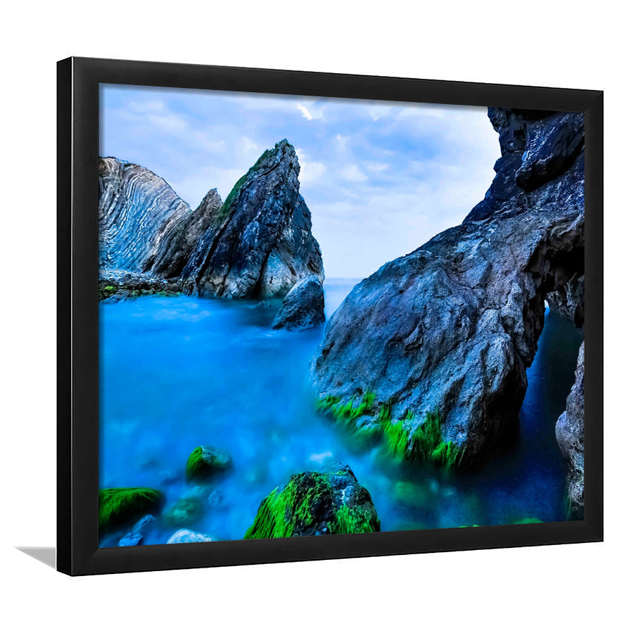 Ocean Mountains Framed Art Prints Wall Art Decor, Framed Picture, Home Decor
