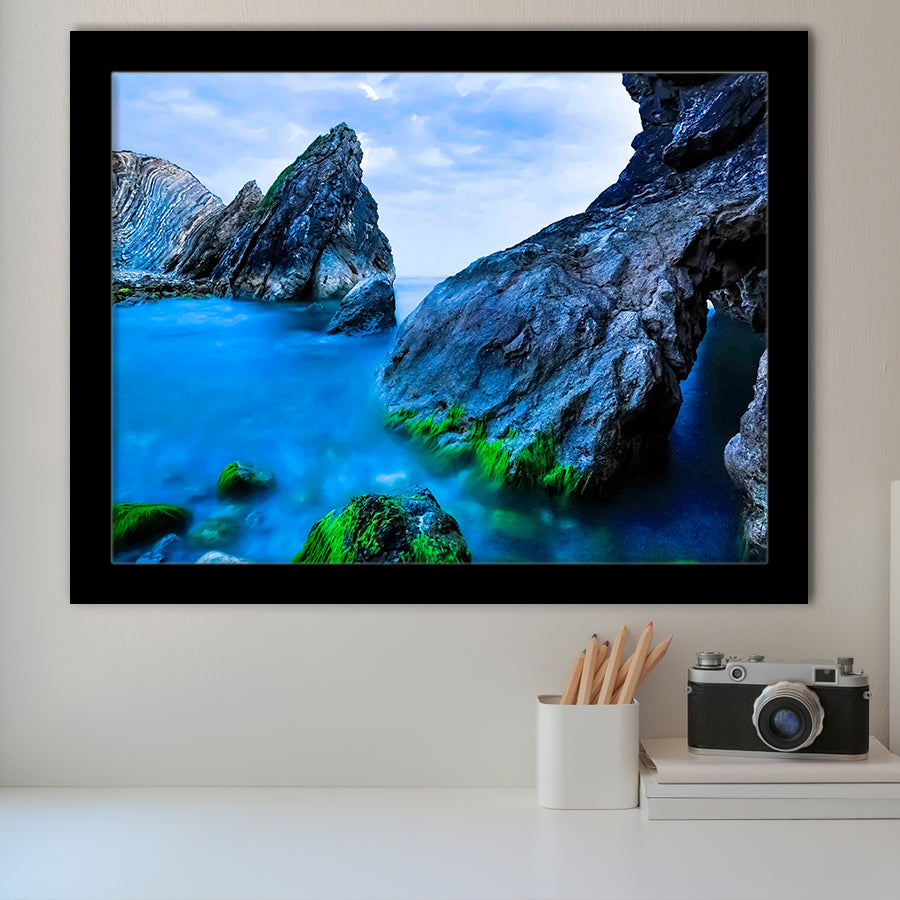 Ocean Mountains Framed Art Prints Wall Art Decor, Framed Picture, Home Decor