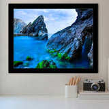 Ocean Mountains Framed Art Prints Wall Art Decor, Framed Picture, Home Decor