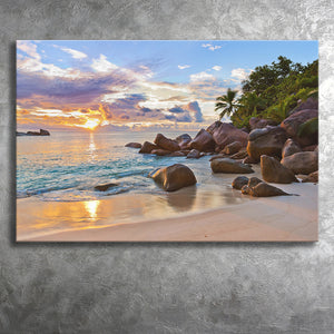 Ocean Sandy Beach Canvas Prints Wall Art - Painting Canvas, Home Wall Decor, Painting Prints, For Sale