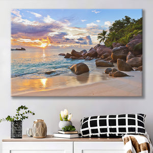 Ocean Sandy Beach Canvas Prints Wall Art - Painting Canvas, Home Wall Decor, Painting Prints, For Sale
