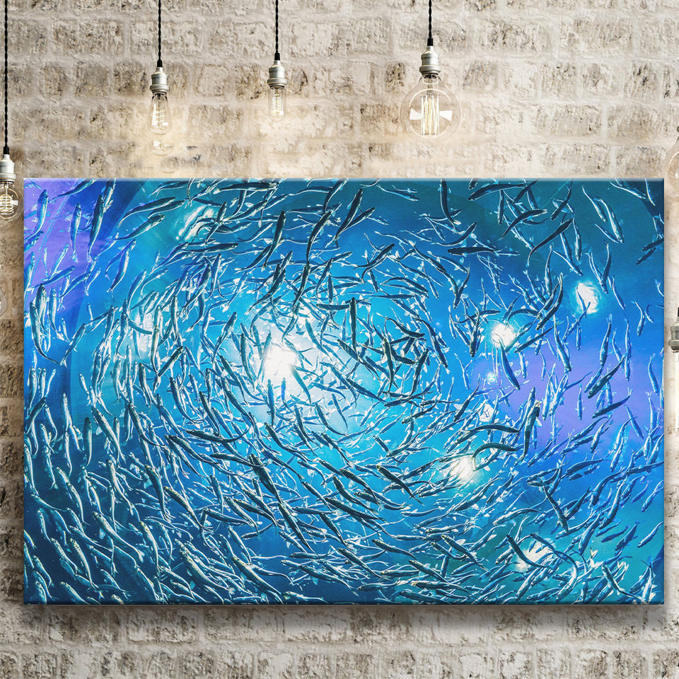 Ocean Underwater, Ocean Canvas Prints Wall Art Home Decor - Painting Canvas, Ready to hang