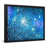 Ocean Underwater, Ocean Framed Art Prints Wall Art Decor,Black Frame, Ready to hang