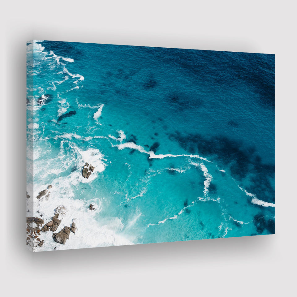Ocean, Ocean Canvas Prints Wall Art Home Decor - Painting Canvas, Ready to hang