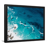 Ocean, Ocean Framed Art Prints Wall Art Decor,Black Frame, Ready to hang