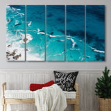 Ocean, Ocean 5 Panels B,Large Canvas,Canvas Prints Wall Art Home Decor
