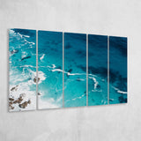 Ocean, Ocean 5 Panels B,Large Canvas,Canvas Prints Wall Art Home Decor
