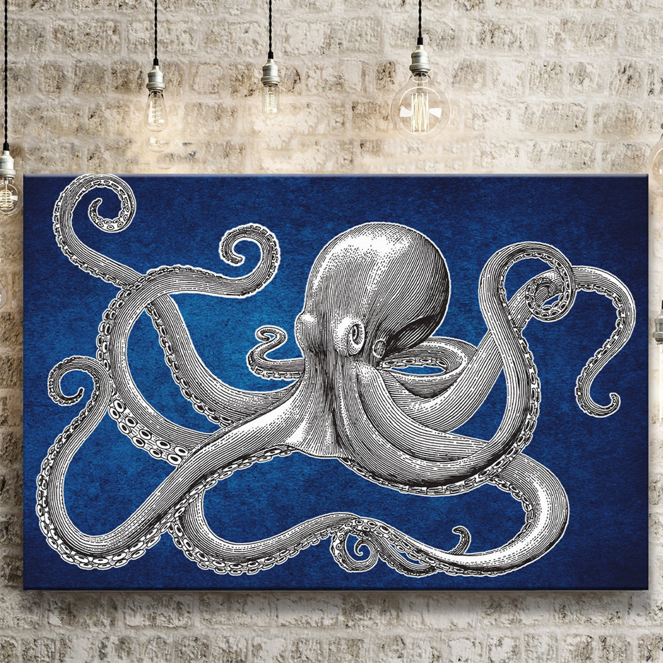 Octopus Wall Art Canvas Prints Wall Art Decor - Painting Canvas,Home Decor, Ready to Hang