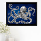 Octopus Wall Art Framed Canvas Prints Wall Art Decor, Framed Picture, Floating Frame