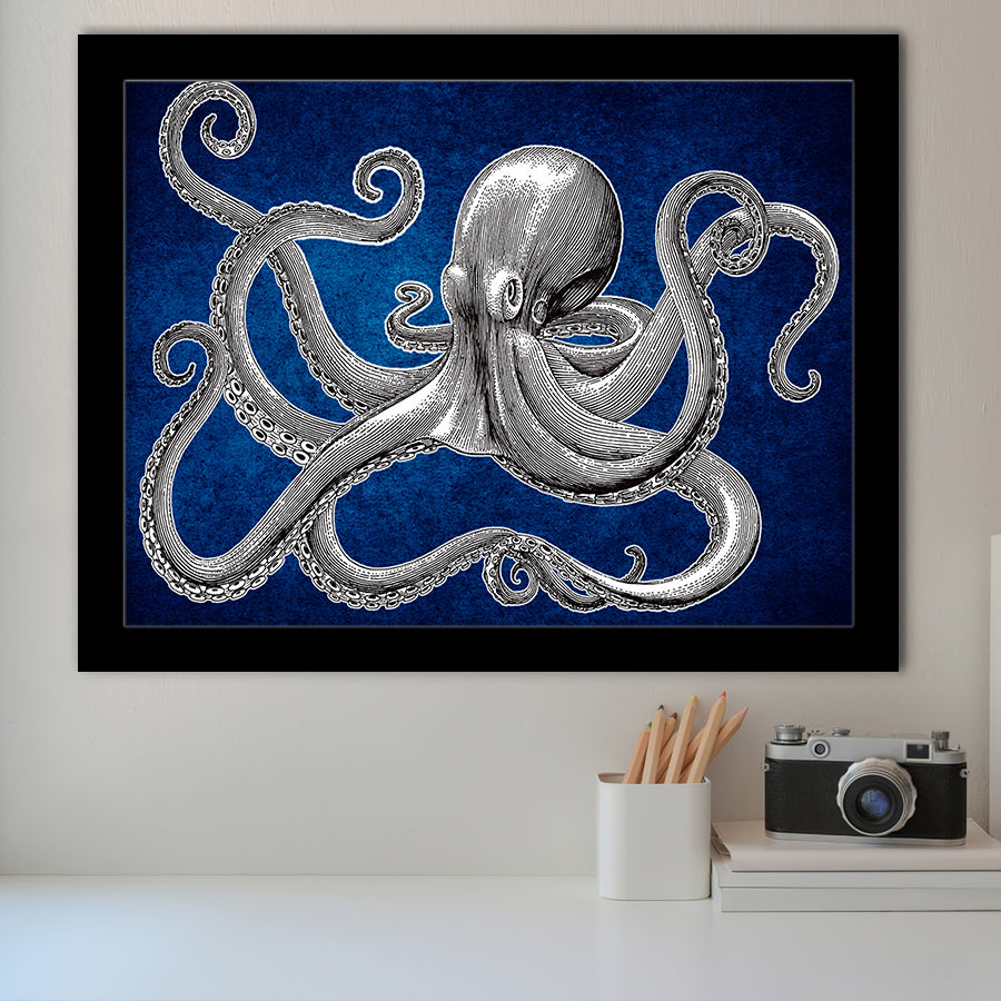 Octopus Wall Art Framed Art Prints Wall Art Decor, Framed Picture, Home Decor